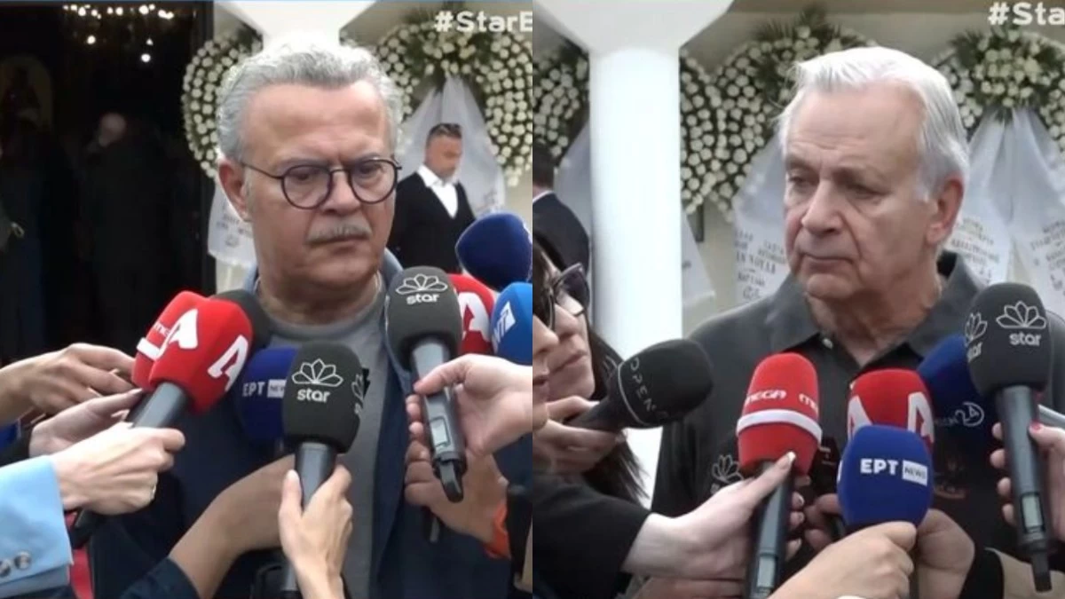 Άννα Παναγιωτοπούλου: Συντετριμμένοι οι φίλοι της στην κηδεία - «Θα ευχόμουν να είναι γύρισμα», «Δεν μπορώ να πω κάτι άλλο»