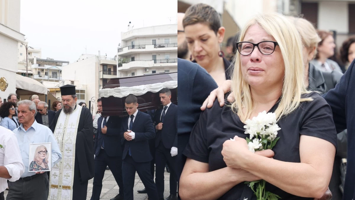 Κηδεία Άννας Παναγιωτοπούλου: Καταρρακωμένη η Μαριάννα Τουμασάτου - Δεν μπόρεσε να συγκρατήσει τα δάκρυα της