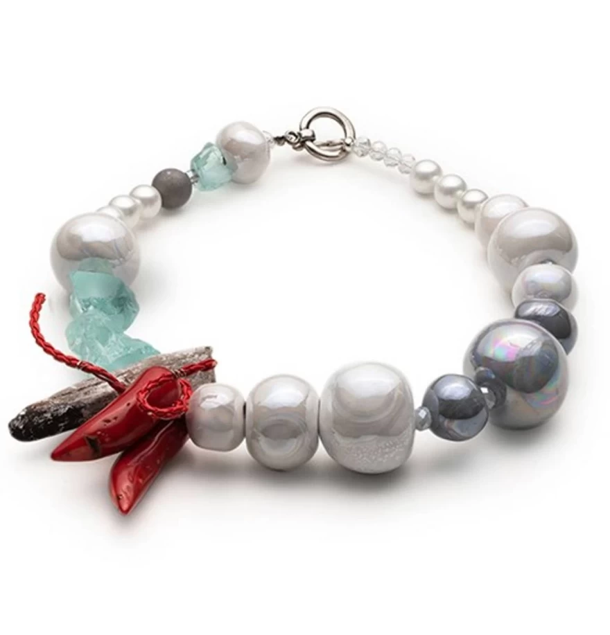 κολιέ με κοράλλια Emmanuela Eleutheriadou