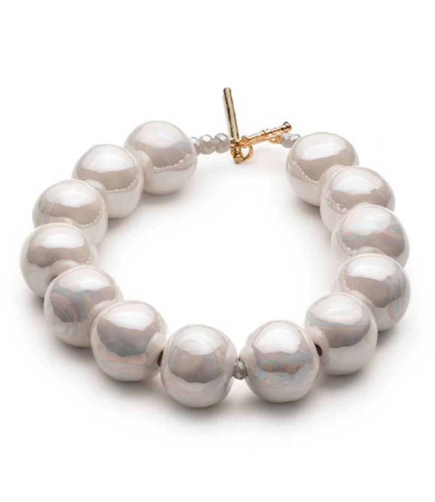 λευκό κολιέ Emmanuela Eleutheriadou