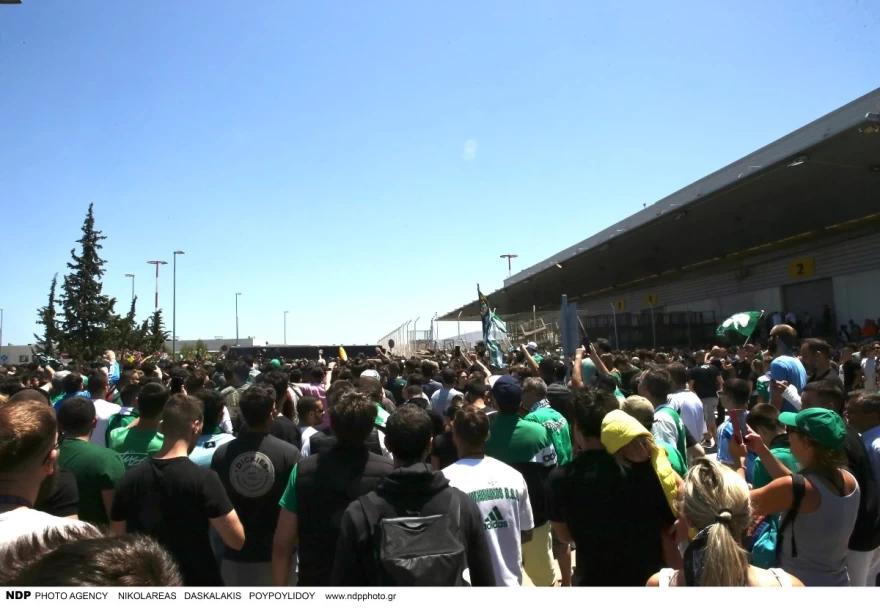 Άφιξη Παναθηναϊκού στην Ελλάδα