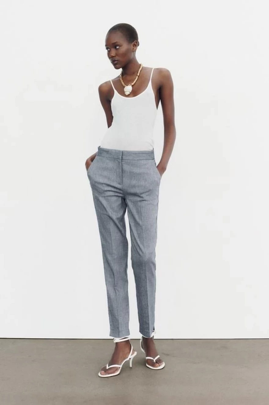 λινό παντελόνι Zara