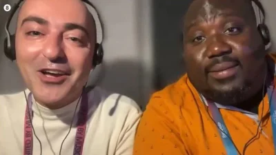 Eurovision 2024: Μια από τις πιο άβολες ζωντανές στιγμές - Τι δεν γνώριζαν Θανάσης Αλευράς και Ζερόμ Καλούτα