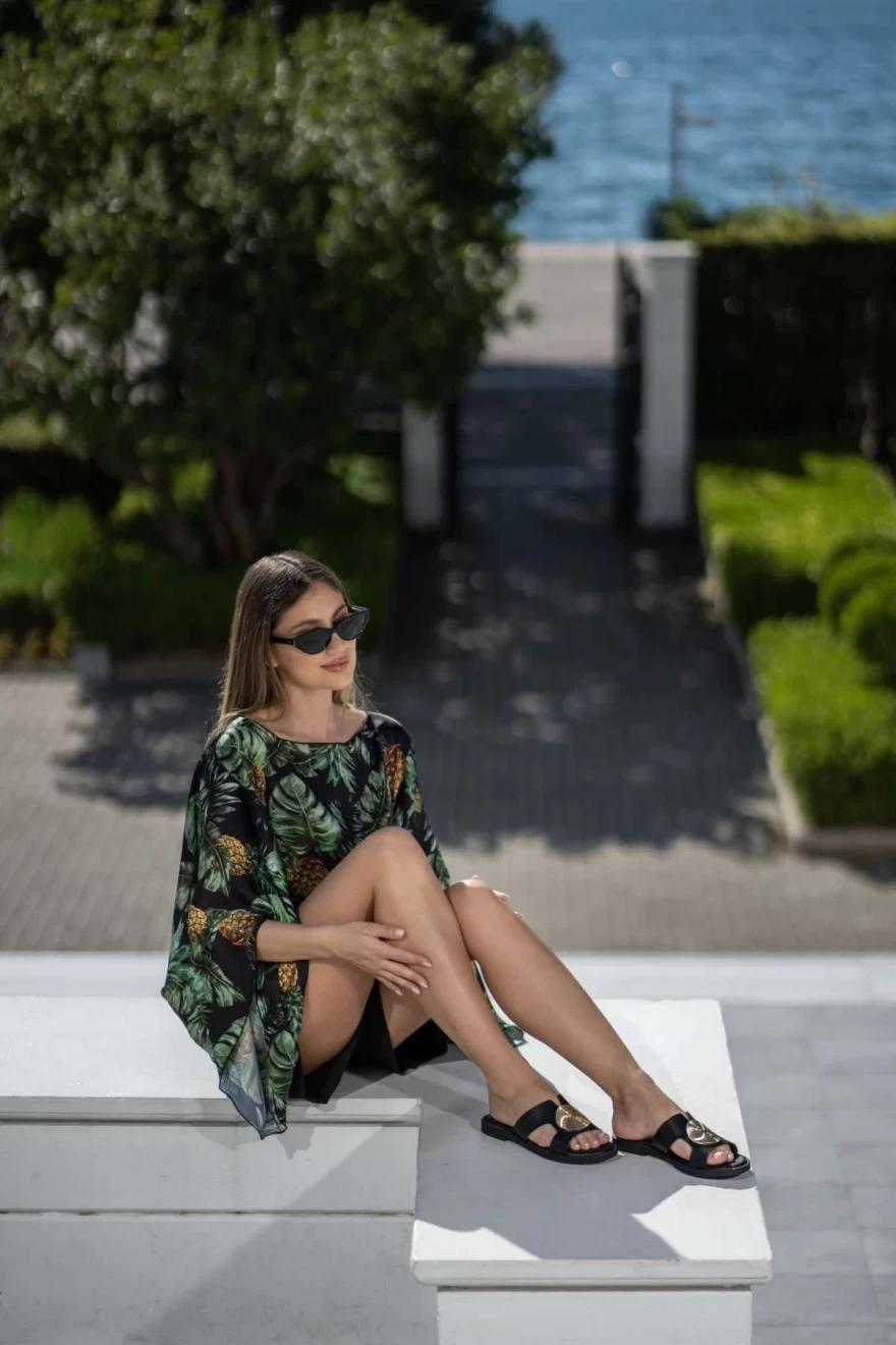 μαύρα φλατ adam's shoes