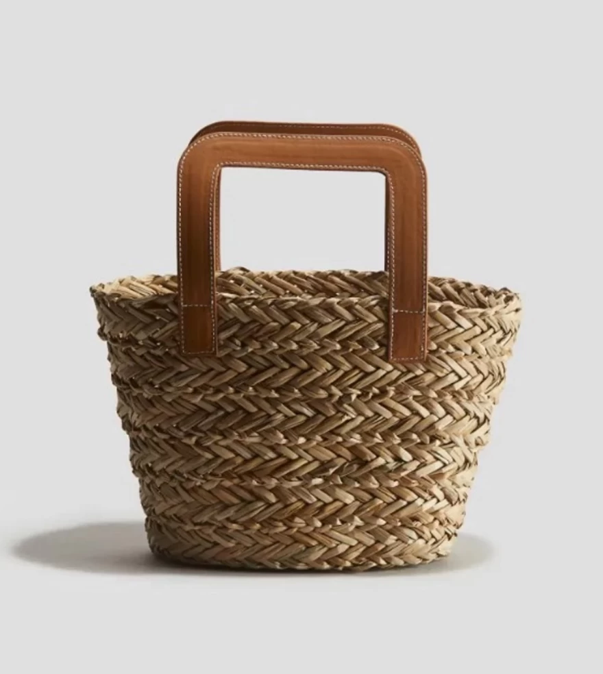 ψάθινη τσάντα Η&Μ