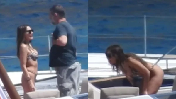 Δέσποινα Βανδή: Στη Μύκονο σε πολυτελής σκάφος και τον Βασίλη Μπισμπίκη - Με μικροσκοπικό μπραζίλ μπικίνι η τραγουδίστρια