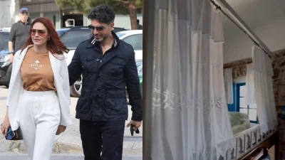 Πάσχα – Η Βρισηίδα Ανδριώτου με τον Σπύρο Μαρτίκα μας ξεναγούν στο δωμάτιό τους στην Κάλυμνο: Δίπλα στη θάλασσα και με... νυφικό κρεβάτι