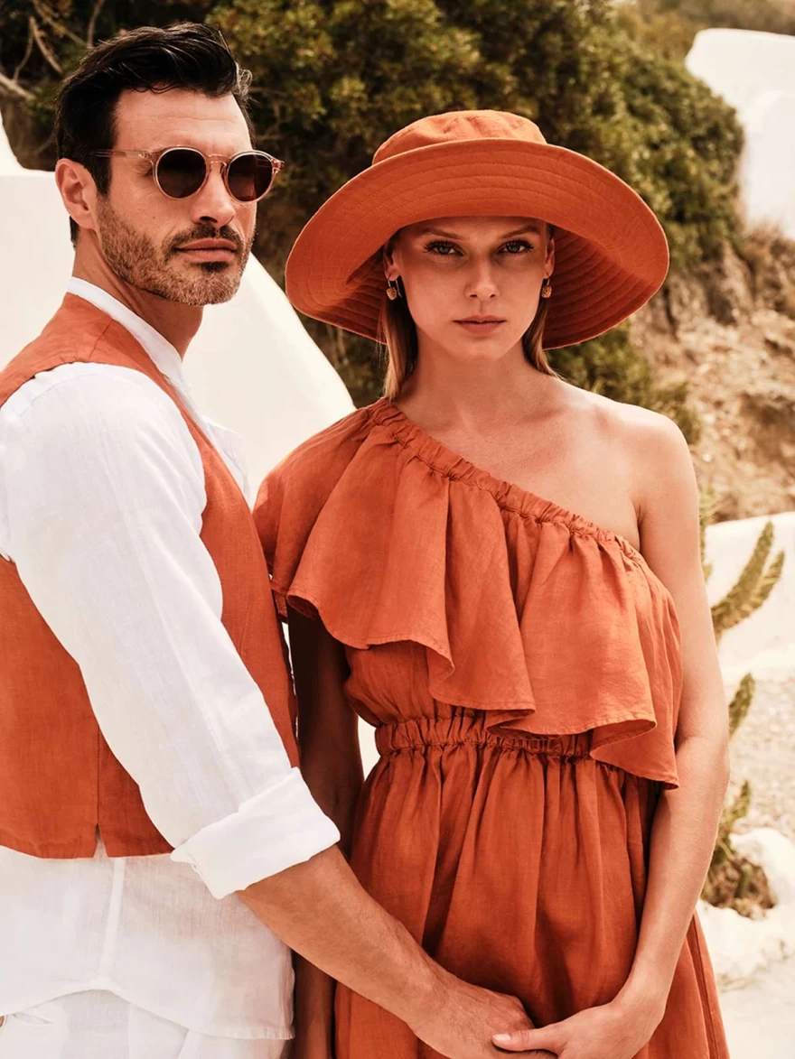 μπλούζα με βολάν  hariscotton.com