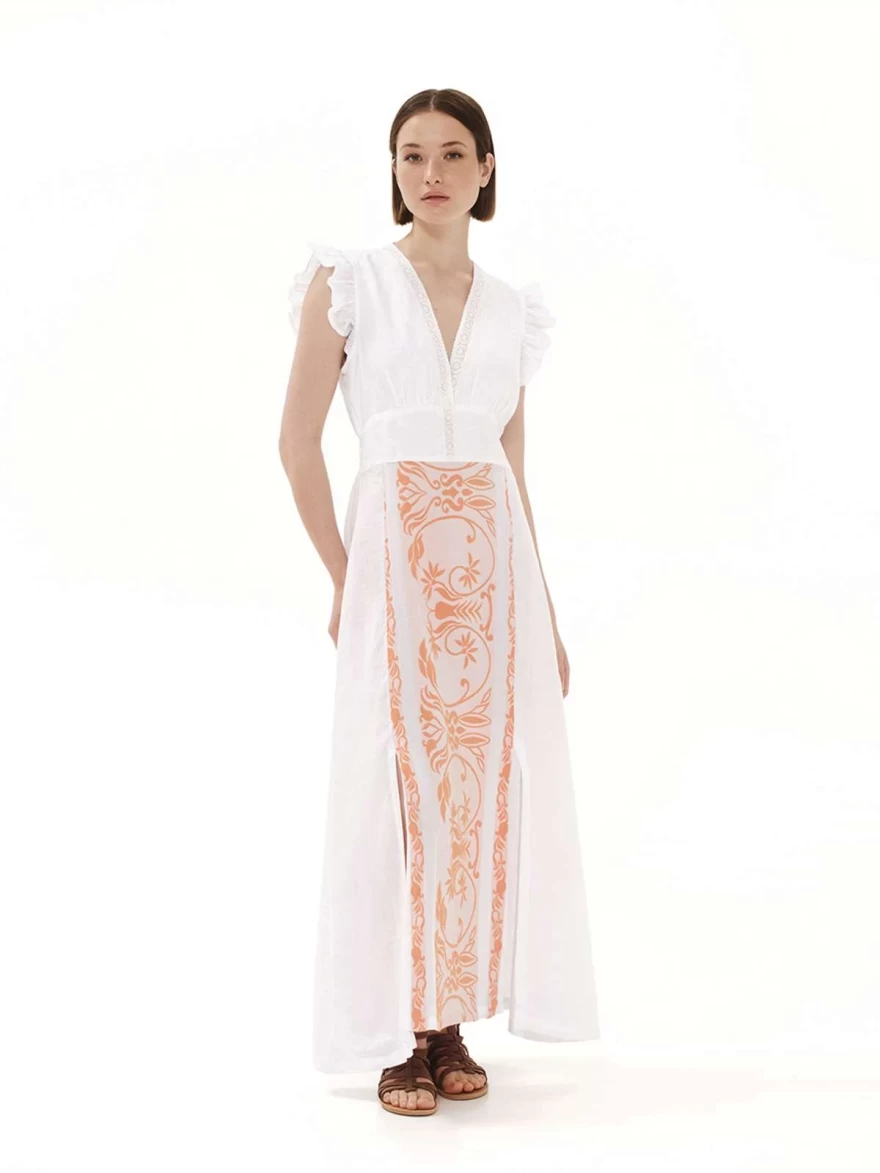 λινό φόρεμα  hariscotton.com