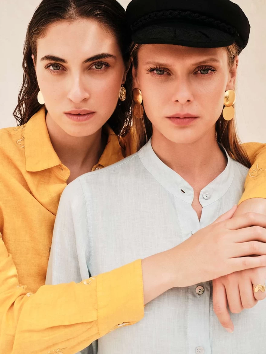 λινά πουκάμισα  hariscotton.com