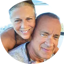 Τομ Χανκς και Ρίτα Γουίλσον στην Αντίπαρο