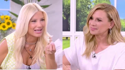 Φαίη Σκορδά: Αμηχανία για την Κατερίνα Καραβάτου στο πλατό του Fays Time - «Είσαι ερωτευμένη;  Είναι σαν να απάντησες»