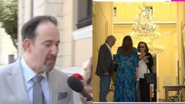 Γιάννης Παπαμιχαήλ: Τα πρώτα πλάνα από το γάμο του στον Πειραιά - Παρούσα και η τελευταία σύντροφός του πατέρα του Δημήτρη, Νάντια Μουρούζη