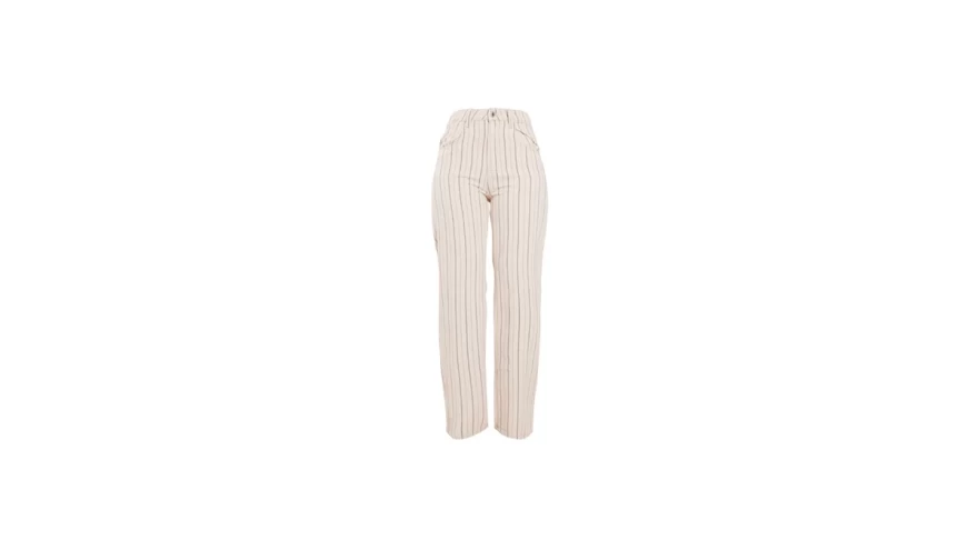 στενό ριγέ τζιν