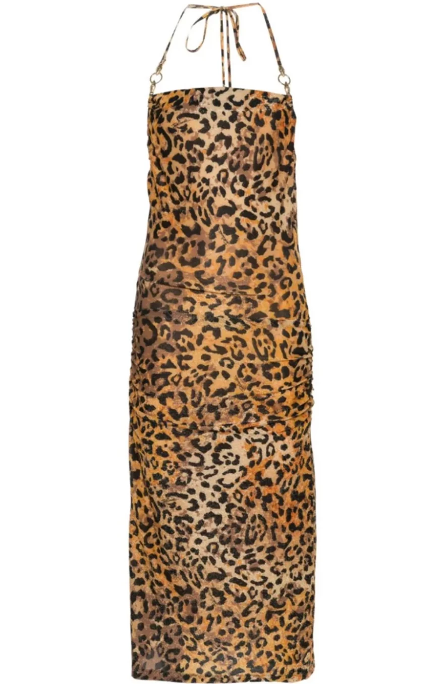 λεοπάρ φόρεμα μιντι