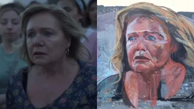 Μαρία Καβογιάννη - Maestro: Γκράφιτι με το πρόσωπό της στέλνει μήνυμα κατά της έμφυλης βίας