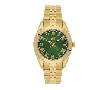 Ρολόι με μπρασελέ και πράσινο καντράν, Visetti