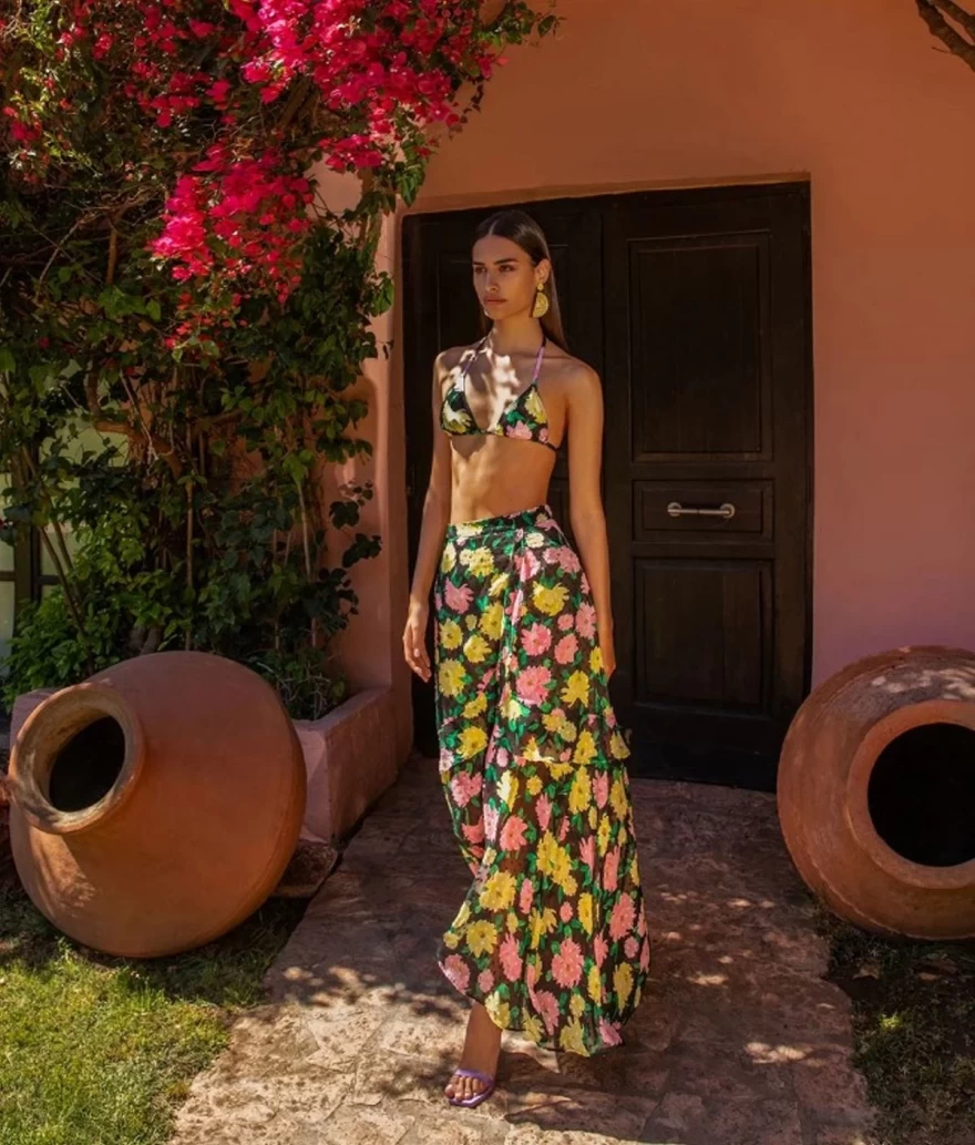 εμπριμέ φούστα for ever young the label