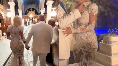 Παντρεύτηκε πρώην παίκτρια του The Bachelor: Παράνυφες δύο πρώην συμπαίκτριές της - Το γοργονέ νυφικό και η τούρτα με τα στρας