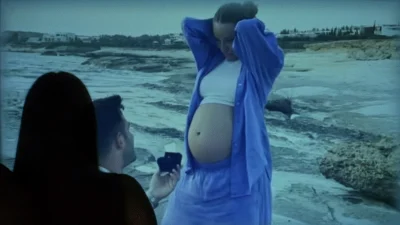 Γιώργος Λιβάνης & Ανδρομάχη: Έκανε πρόταση γάμου στην εγκυμονούσα - Σε άκρως ρομαντικό τοπίο στη θάλασσα