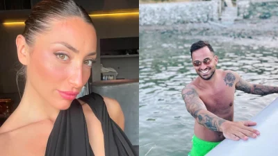 Άρης Σοϊλέδης: Το τρυφερό φιλί στο στόμα με την Μαριλίνα Κυπαρίσση - Αγκαλιασμένοι πάνω σε σκάφος