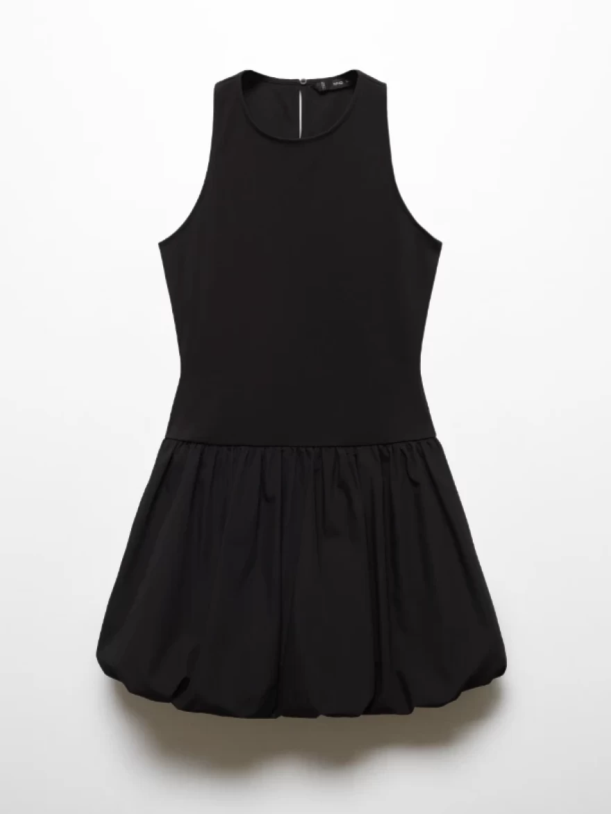 μαύρο φόρεμα μίνι mango