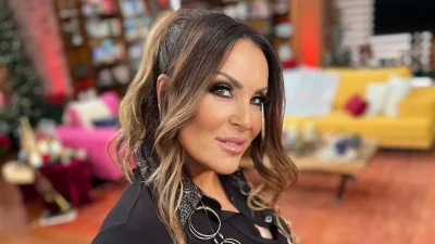 Η Ναταλία Γερμανού στο πλατό της εκπομπής της