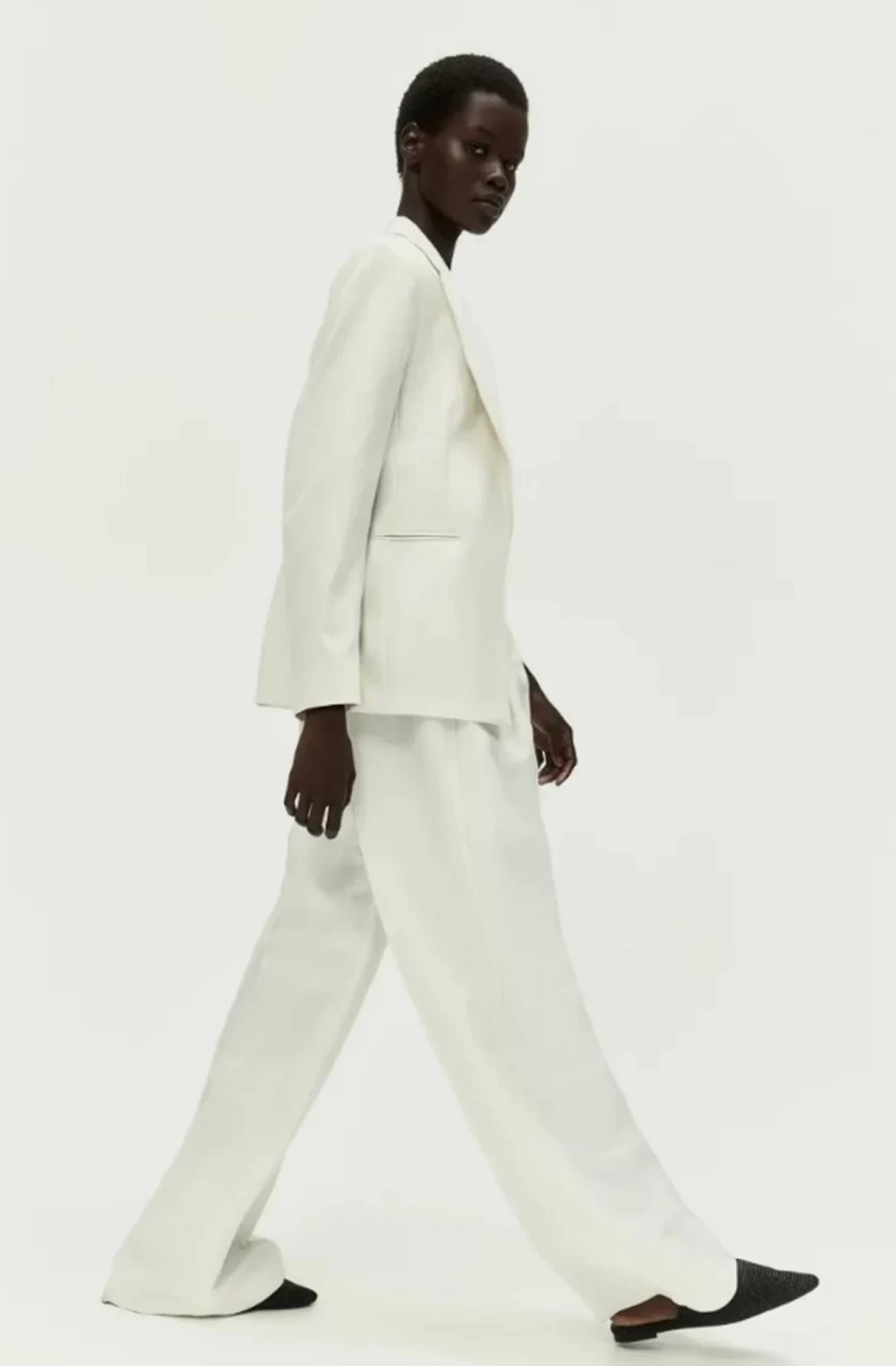 λευκό σακάκι Η&Μ