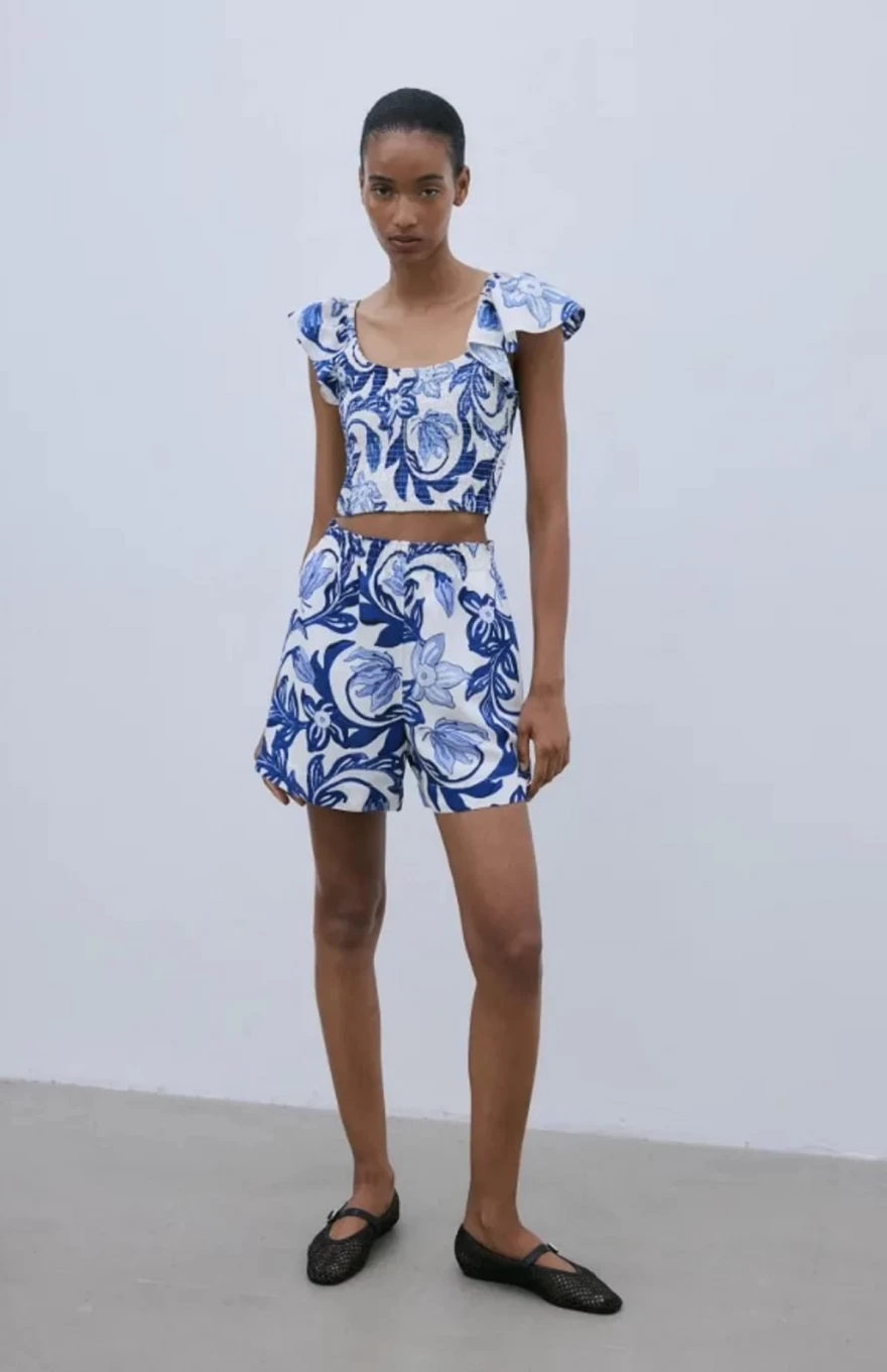 σορτσάκι εμπριμέ Η&Μ