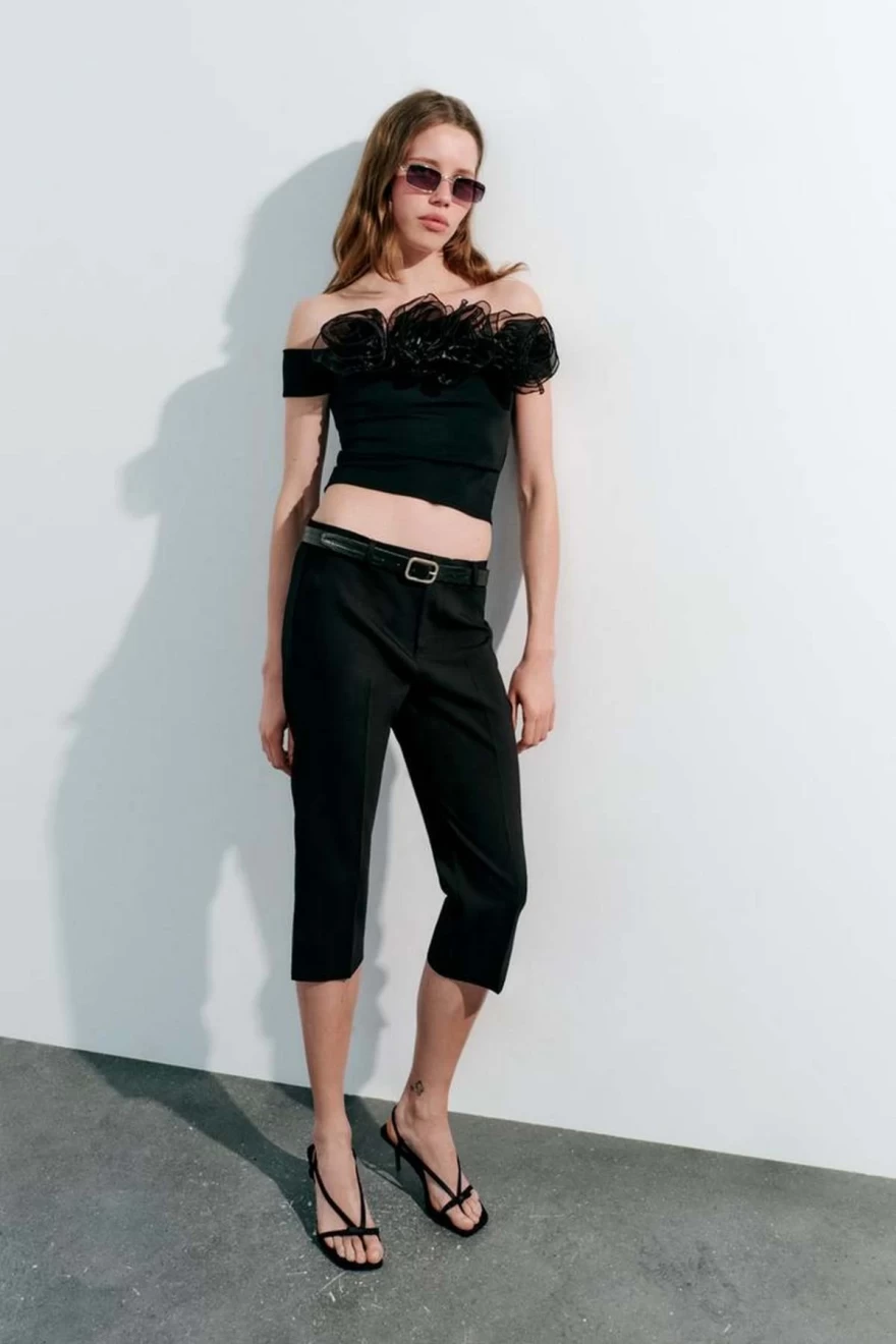 crop top zara
