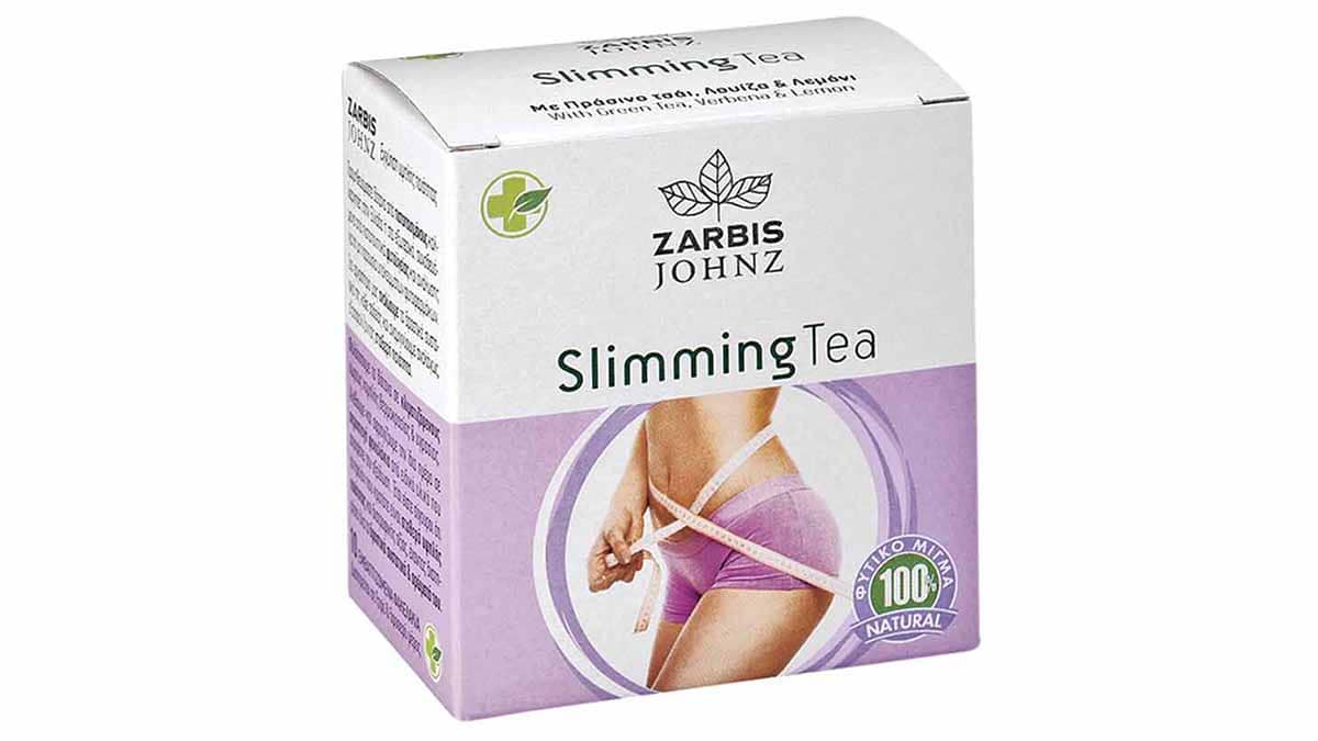 Φυτικό μείγμα πράσινου τσαγιού & λουίζας, που βοηθά στην απώλεια βάρους με φυσικό τρόπο, Slimming Tea, Zarbis (στα Φαρμακεία, www.zarbis.gr)
