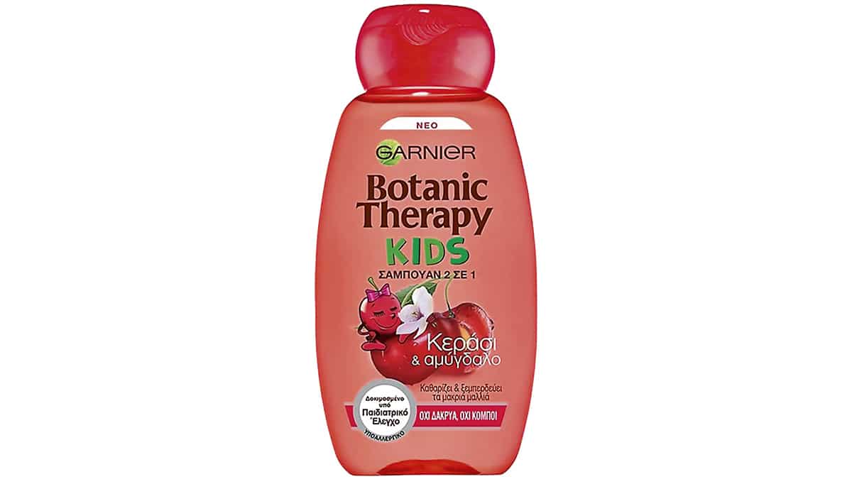 Σαµπουάν 2 σε 1, Botanic Therapy Kids, Κεράσι & Αµύγδαλο, Garnier, €3,29