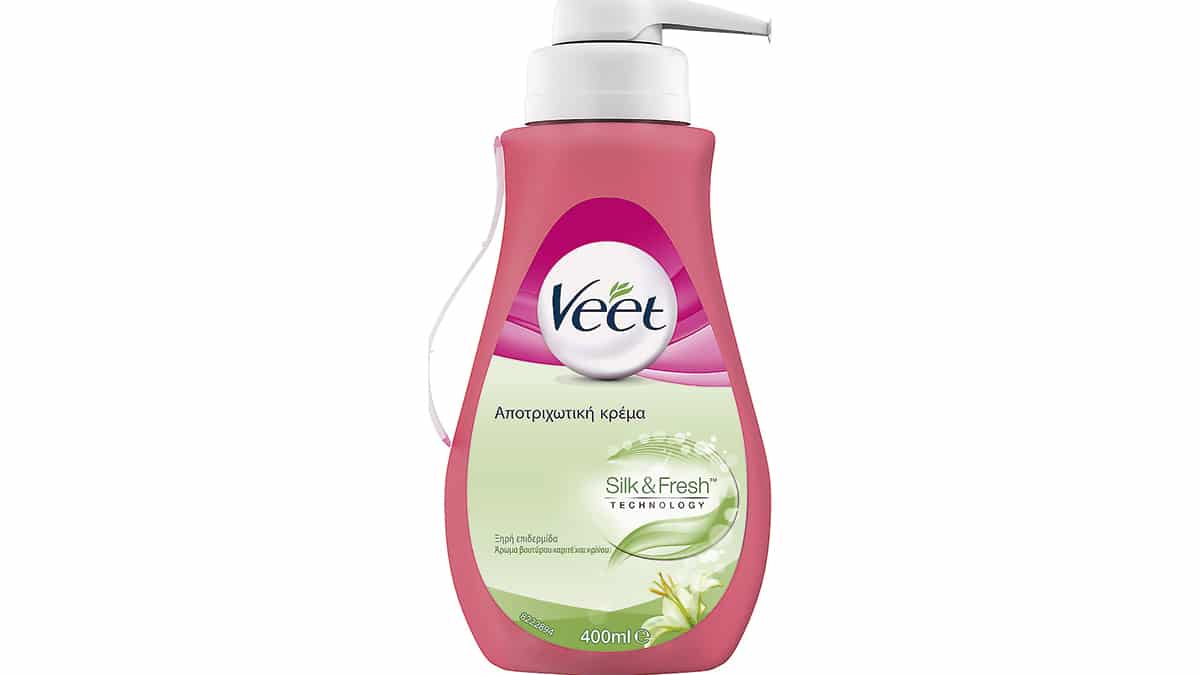 Αποτριχωτική κρέμα για ξηρές επιδερμίδα, Silk & Fresh Technology, Veet