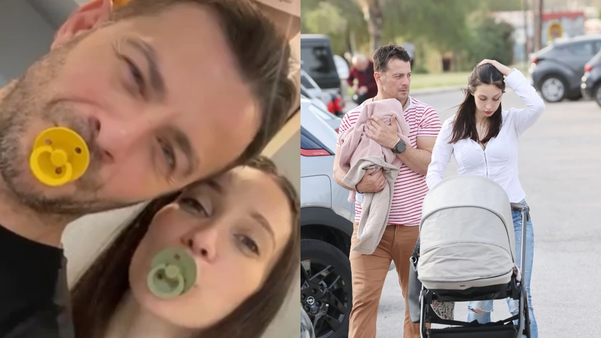 Γιώργος Αγγελόπουλος: Η τρυφερή ανάρτηση με την μπέμπα του και την Βαμβακούση - Τα πρώτα της βήματα στην παραλία της Σκιάθου