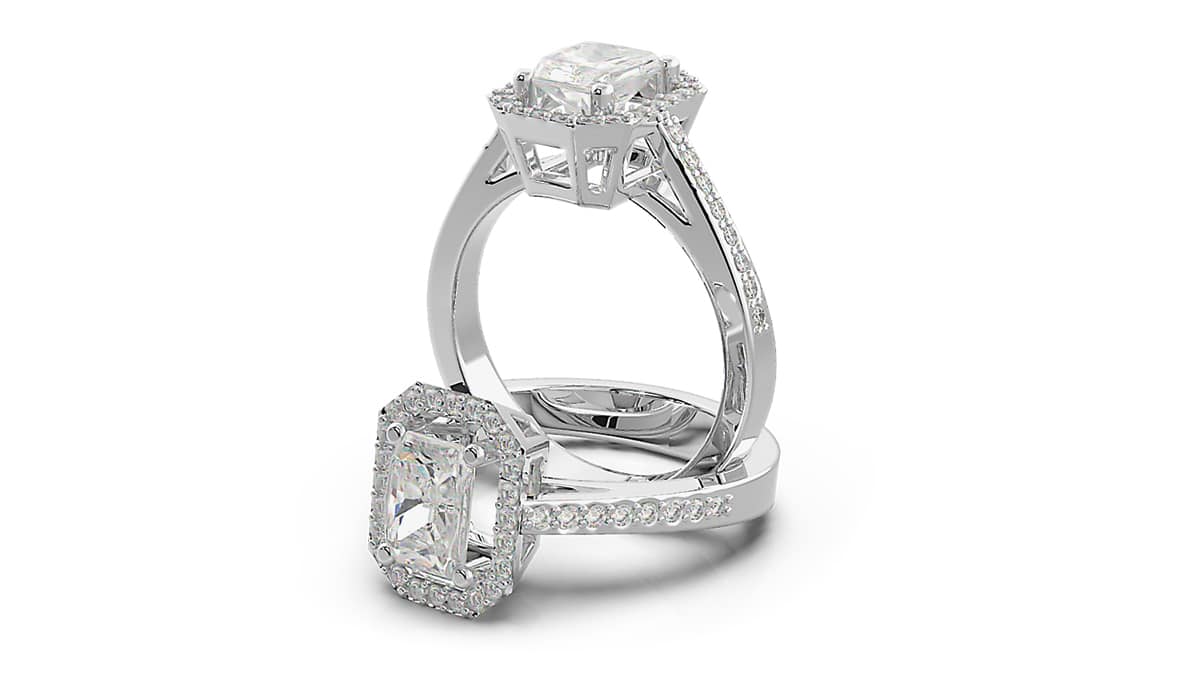 Δαχτυλίδι από λευκόχρυσο K18 με διαμάντια, DIAMONDJOOLS, €1.700, www.diamondjools.gr