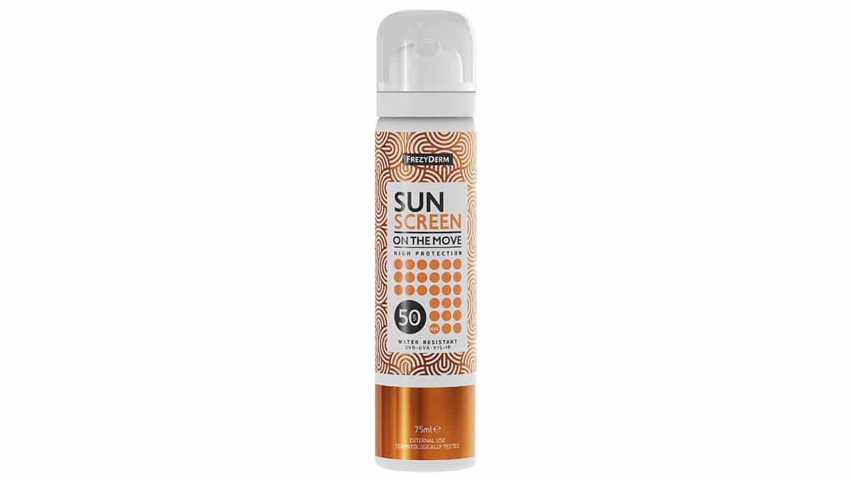 Αντηλιακό σπρέι προσώπου, Sun Screen On Τhe Move SPF50, Frezyderm (στα Φαρμακεία)