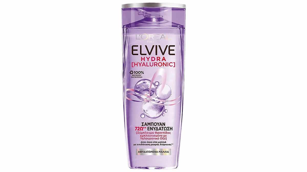 Σαμπουάν ενυδάτωσης, Elvive, Hydra, Hyaluronic, L'Oréal Paris