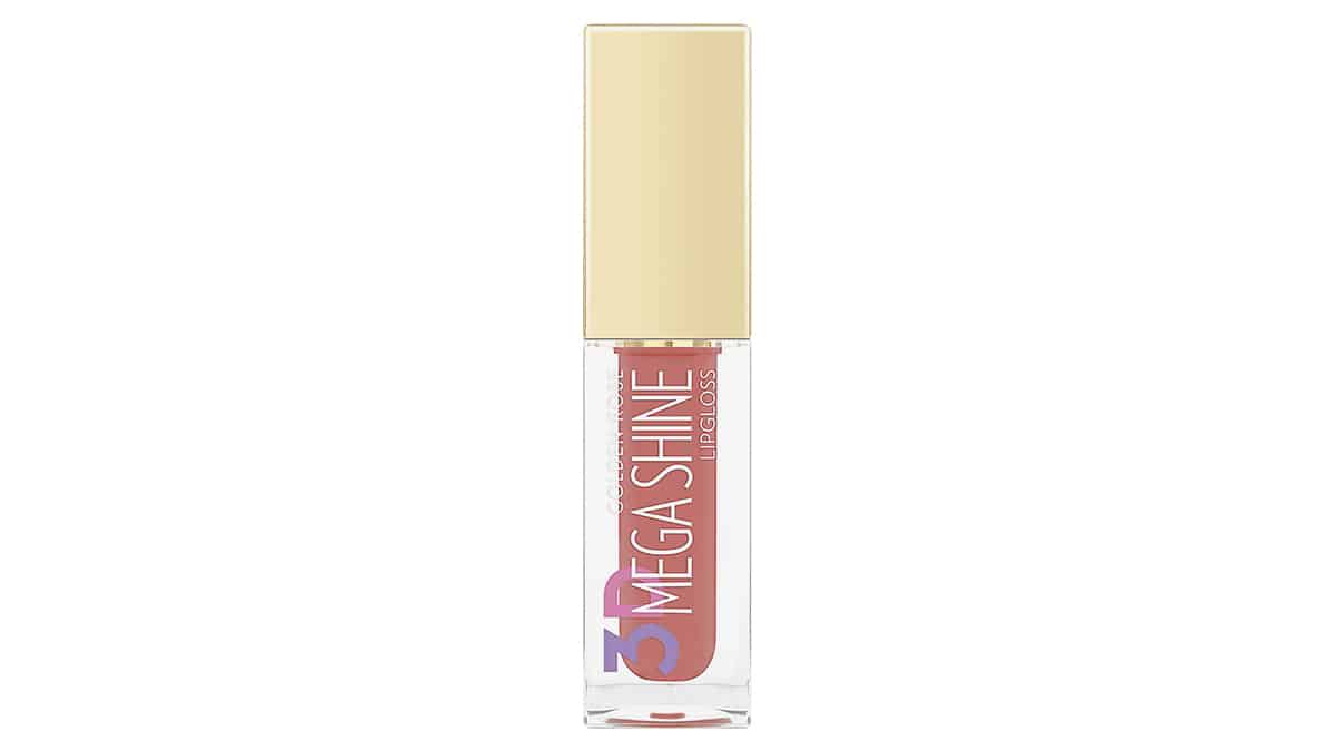 Lipgloss µε vegan φόρµουλα, 3D Mega Shine Lipgloss Νο107, Golden Rose, €5 (londessa.gr)
