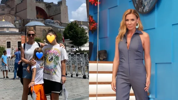 Κατερίνα Καραβάτου: Με πόδια 20άρας ξαπλωμένη στα βράχια - Οι φωτογραφίες με μπικίνι από τις διακοπές με τα παιδιά της στα Σφακιά