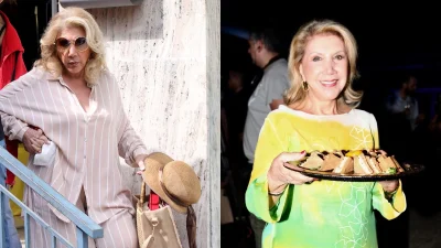 Λίτσα Πατέρα: Η μονοκατοικία με το επιβλητικό τζάκι, την τραπεζαρία με τα χρυσά πόδια και τον κήπο της στο Κολωνάκι - Φωτογραφίες