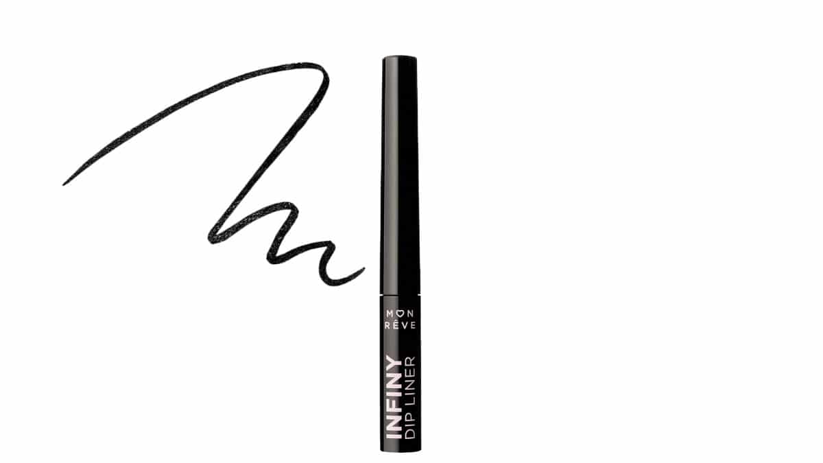 Μαύρο αδιάβροχο υγρό eyeliner, Infiny Dip Liner No01 Black - www.monrevecosmetics.com