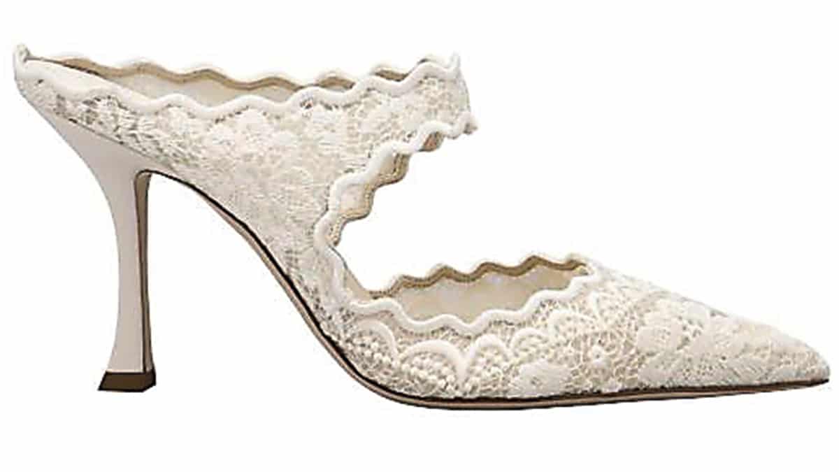 Lace mules, Jimmy Choo, Kalogirou