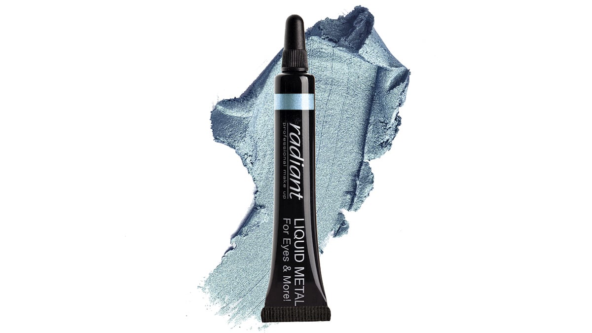 Μεταλλική υγρή σκιά με πλούσιο χρώμα και λαμπερό αποτέλεσμα, Liquid Metal For Eyes & More No 22, Radiant professional make-up, €16,80