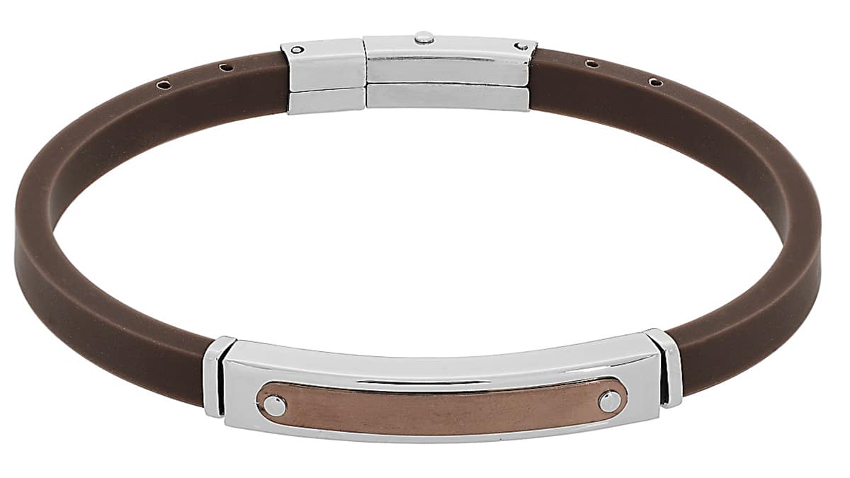 Βραχιόλι από δέρμα και ανοξείδωτο ατσάλι, Visetti, www.visetti.com