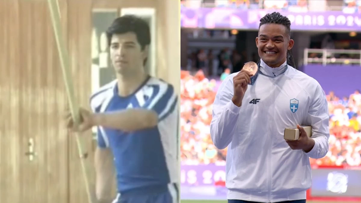 Όταν ο Σάκης Ρουβάς έκανε προπόνηση στο επί κοντώ - Το επικό σχόλιο του Εμμανουήλ Καραλή