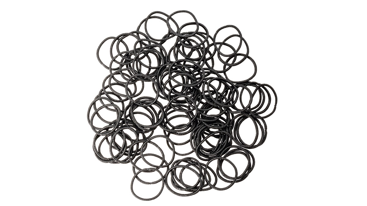 Μαύρα λαστιχάκια μαλλιών, €2,05 (το πακέτο)