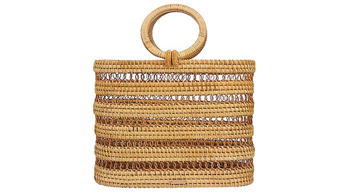 Ψάθινη τσάντα µε στρογγυλές λαβές, Cult Gaia, Kalogirou