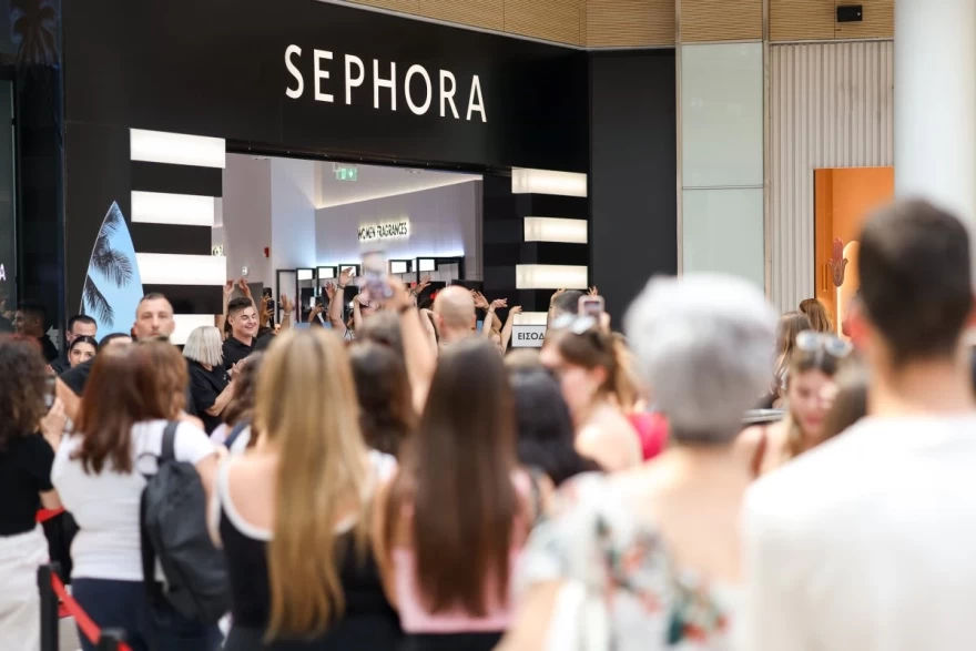 sephora the mall athens νέο κατάστημα κόσμος
