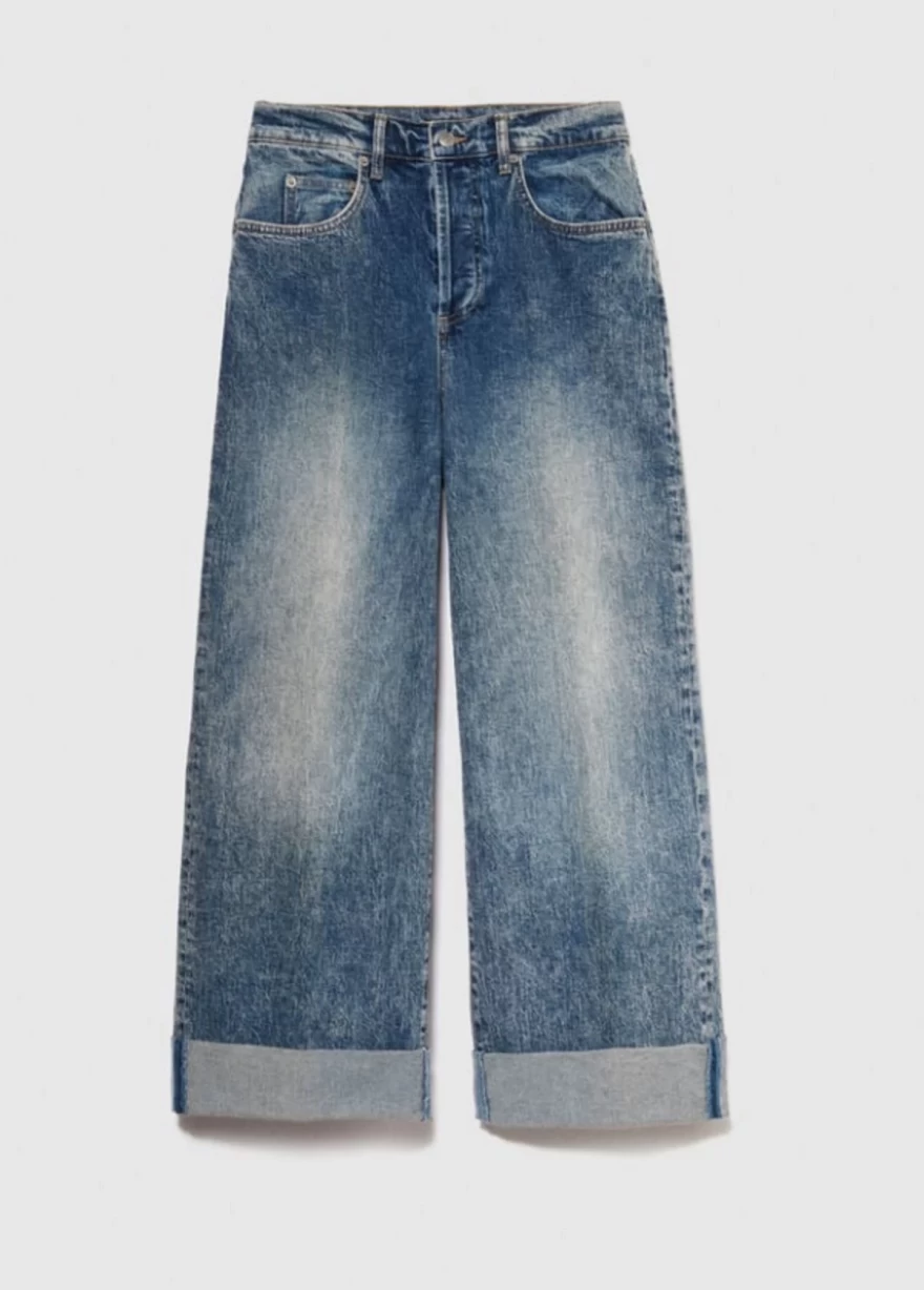 τζιν παντελόνι με ρεβέρ