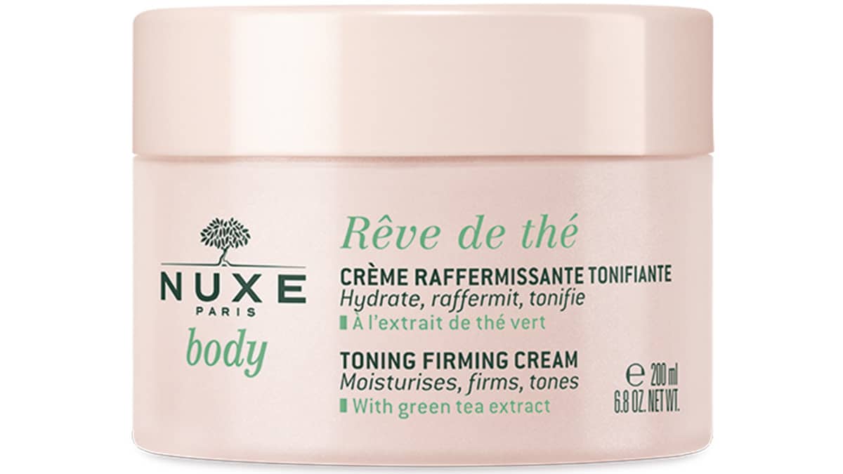 Κρέμα σύσφιξης σώματος, Rêve de thé, Body, Toning Firming Cream, Nuxe, €39 (σε επιλεγμένα φαρμακεία, καταστήματα Hondos Center & Carelab by Attica)